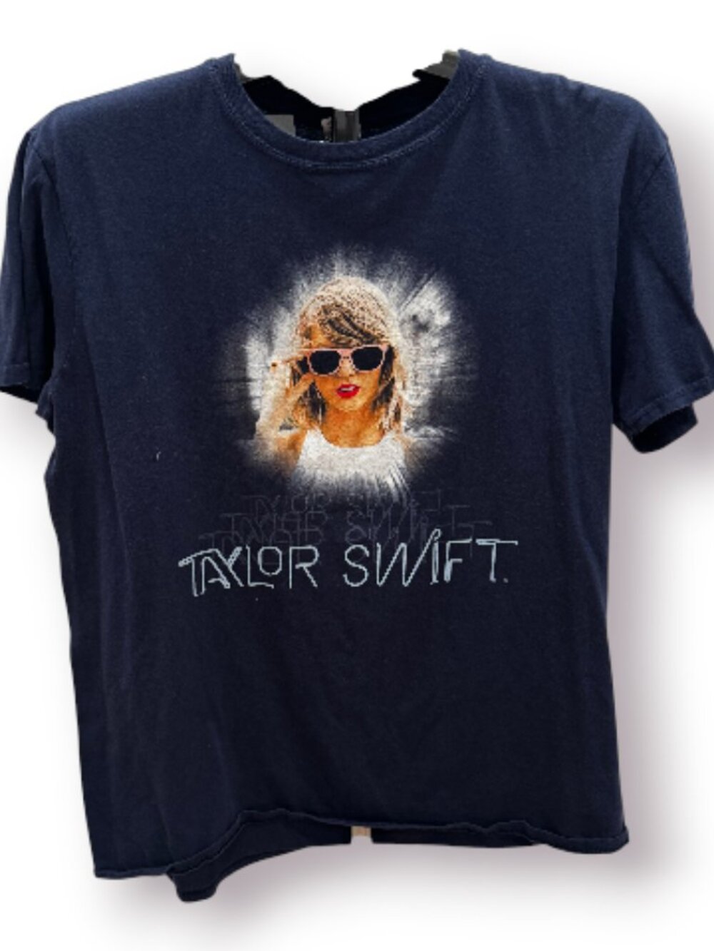 Official Taylor Swift 1989 World Tour Concert T-Shirt Navy Large 2015 EUC